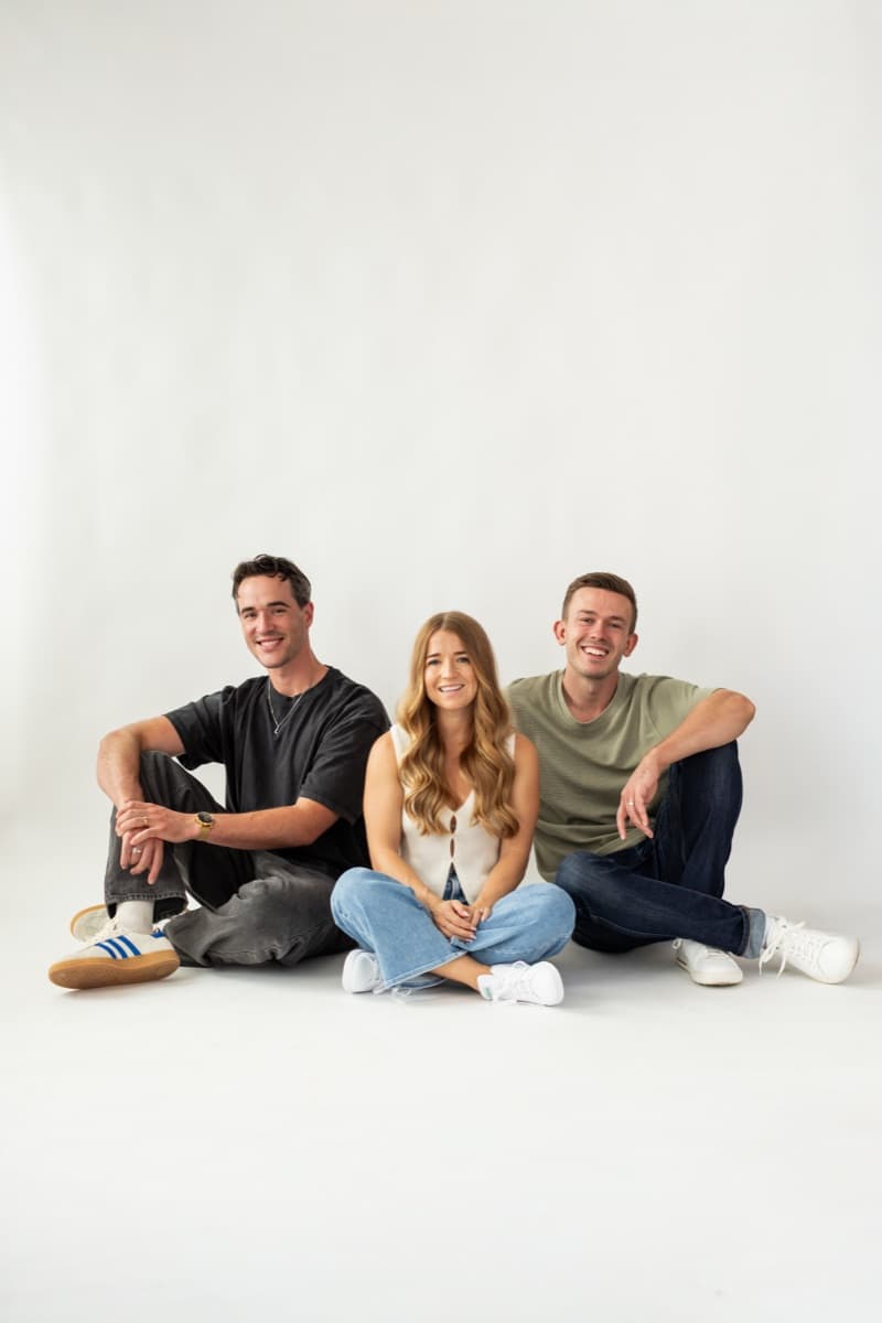 Meg Jackson, Conar Fair, and Glen Jackson, Co-founders of One Peak Creative